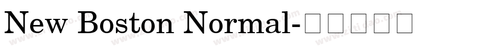New Boston Normal字体转换